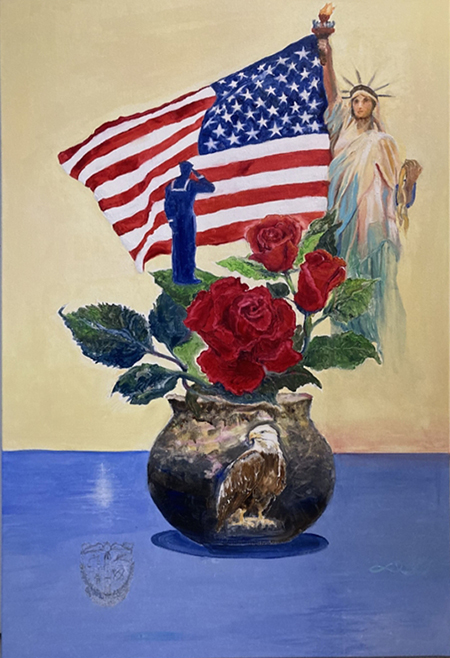 to defend the rights of man by artist Dorothy Wright